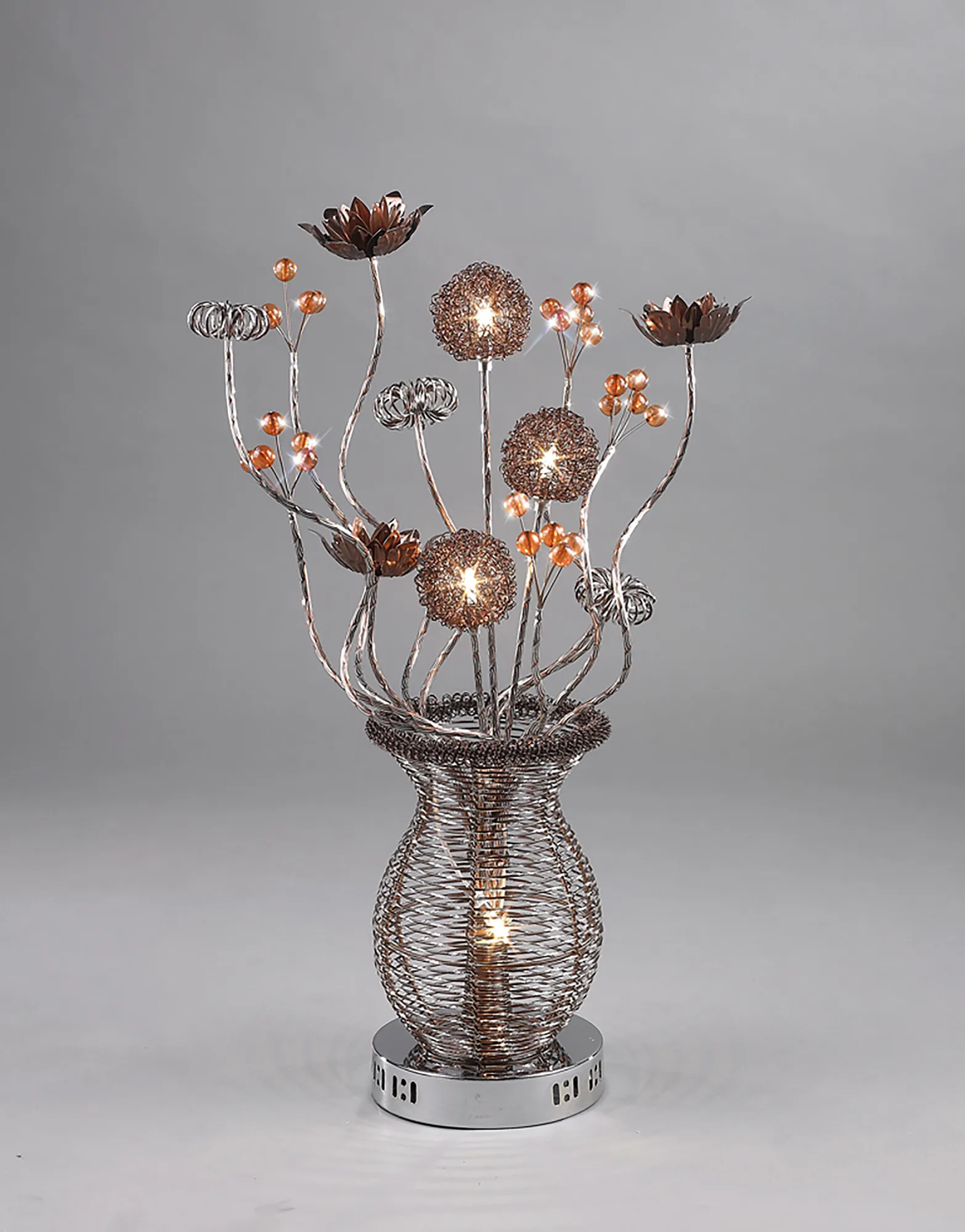 IL70386  Calista Crystal Table Lamp 4 Light